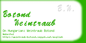 botond weintraub business card